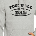 Football Dad Men's Grey Hoodie Funny Dad Hoodie