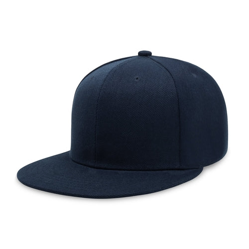 Classic Flat Bill Snapback – Polyester Adjustable Fit & Breathable